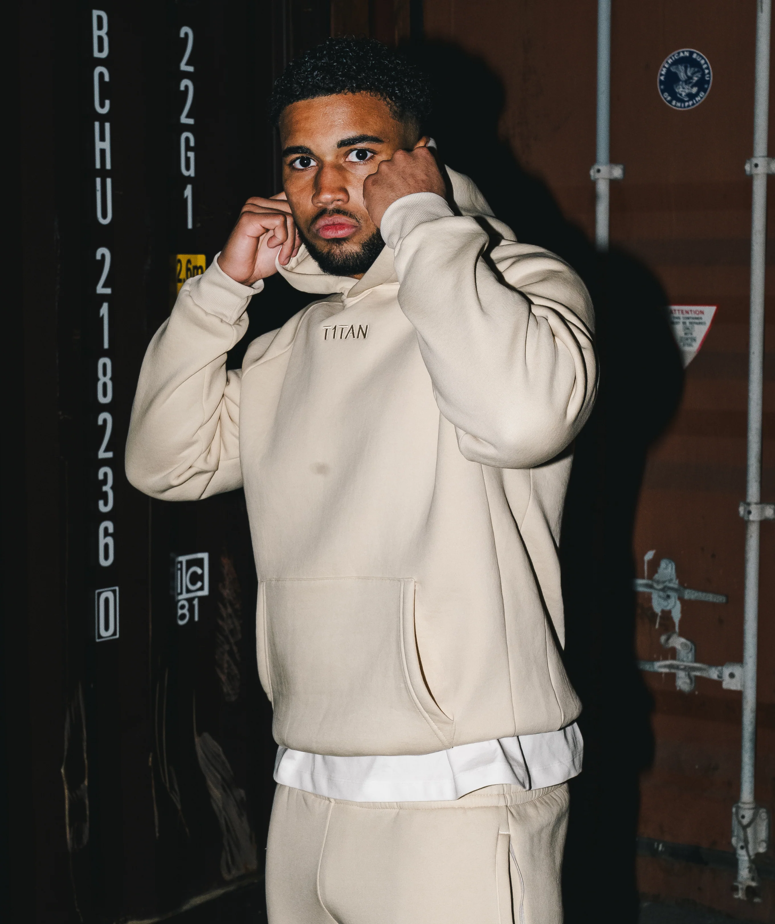 Athleisure Hoodie - Crema - Image 5