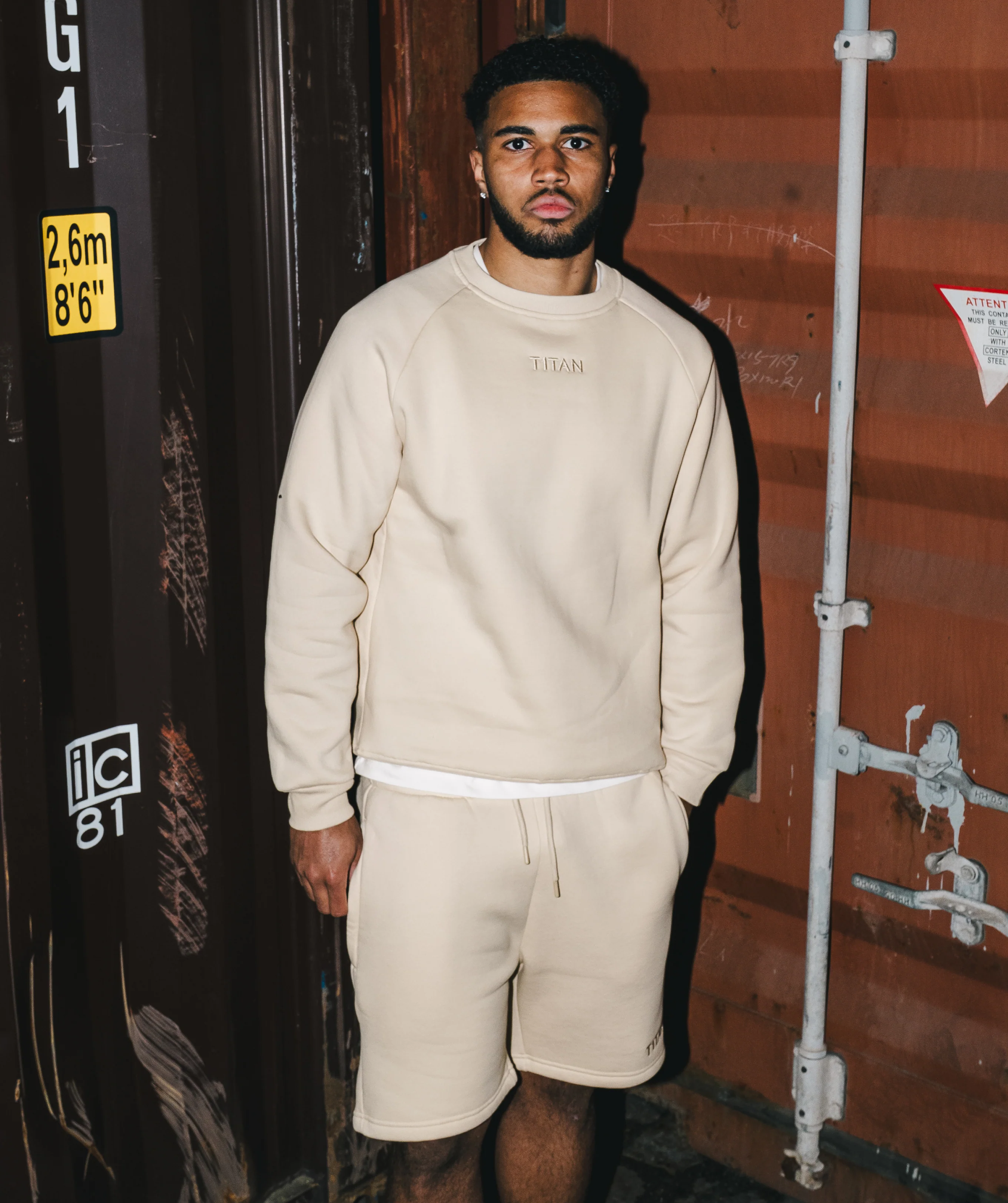 Athleisure Shorts - Crema - Image 5