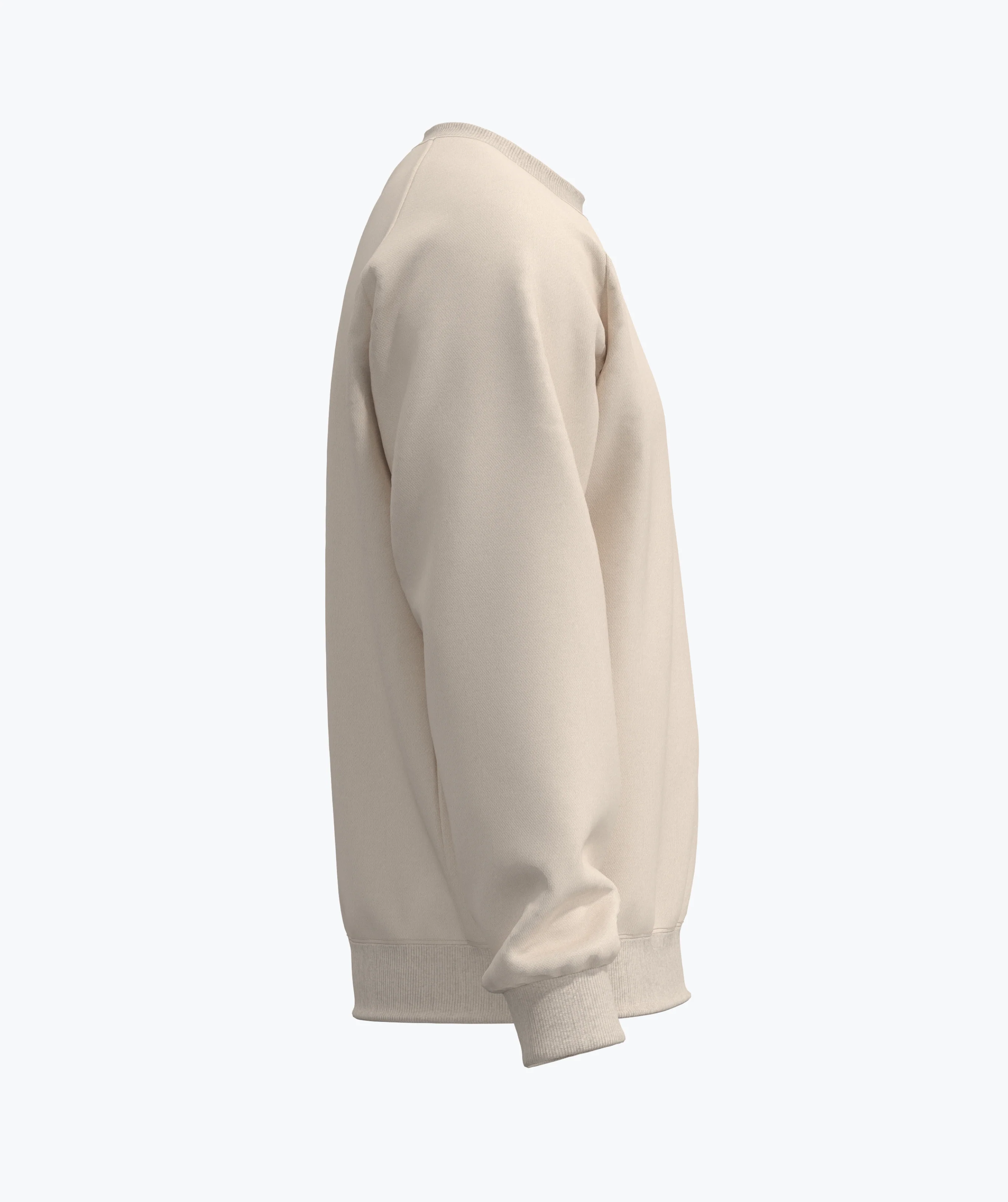 Athleisure Sweatshirt - Crema - Image 7